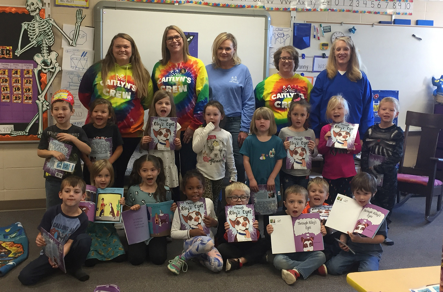 Book giveaway for Mrs. Wolff’s kindergarten class at Baltic Elementary on Oct 25th
