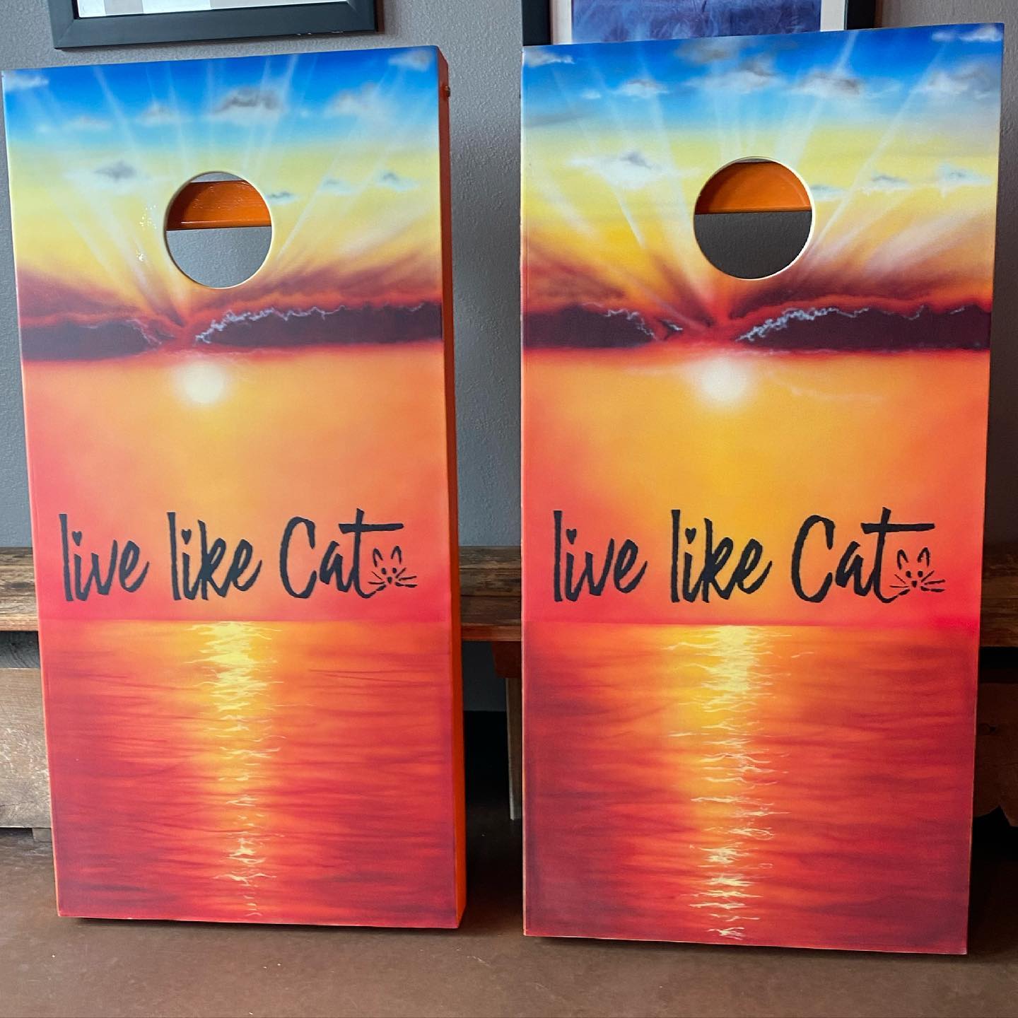 2021 custom painted bean bag boards